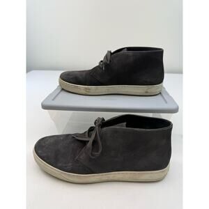 Vince Gray Suede Chukka Sneaker Boot Mens 10.5 Minimalist Luxury Casual Shoes